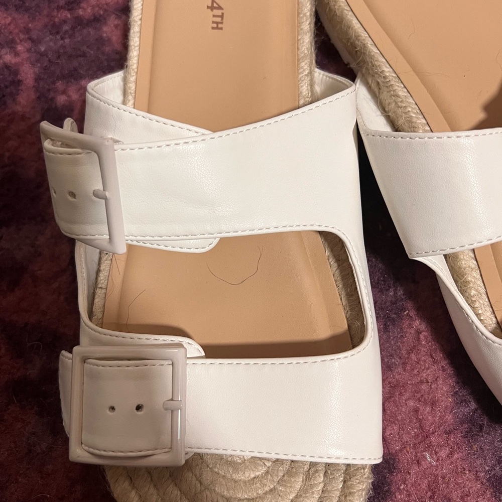 Women's White Sandals on 34th by Macy’s - Picture 3 of 5